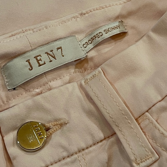 JEN7 7 FOR ALL MANKIND Pink Ankle Skinny Jeans 2 - Picture 5 of 6